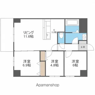 MODENA近代美術館【9階】の間取り