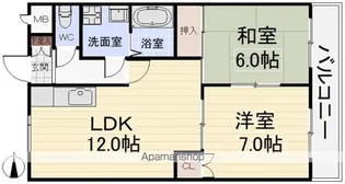 グランドステータス楠【5階】の間取り