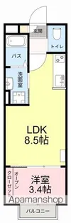 サニーライフ黒松【1階】の間取り