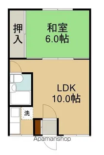 榎本第1桧荘【11号室】の間取り