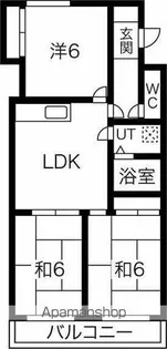 ファミールTOSHI【3階】の間取り