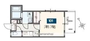 MELDIA六角橋1丁目【1階】の間取り