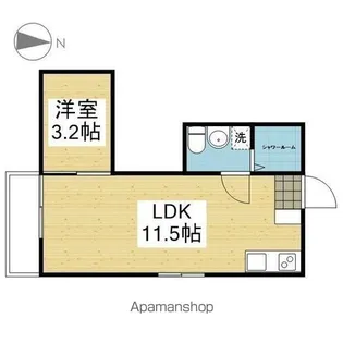 LA CASA タイケンⅦ【202.号室】の間取り