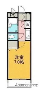 メゾンクレール【208号室】の間取り