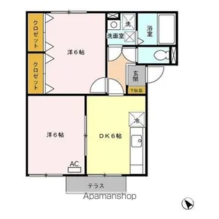 シャンフレーズ【1階】の間取り