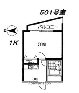 フレンド荻窪【501号室】の間取り