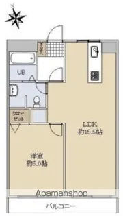 東八コーポ【5階】の間取り