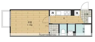 ラ・クラルテ矢部【1階】の間取り