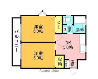 ラ・パス【2階】の間取り