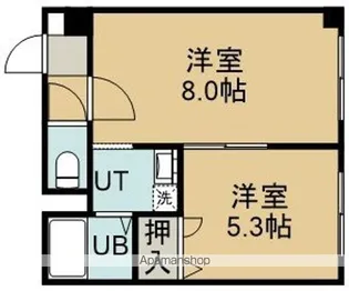 AVANT GARDEⅠ(アヴァンギャルドワン)【203号室】の間取り