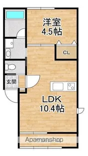 ベネディエーレⅡ【104号室】の間取り
