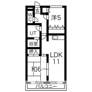 パレス水南【2階】の間取り