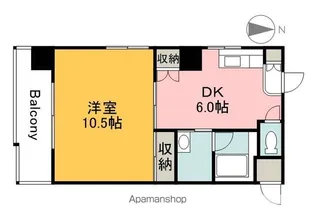 ビバーチェ平野町【101号室】の間取り