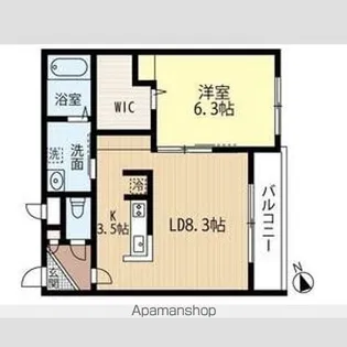 BILLS 棗【3階】の間取り