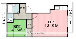真鍋マンション【3階】の間取り