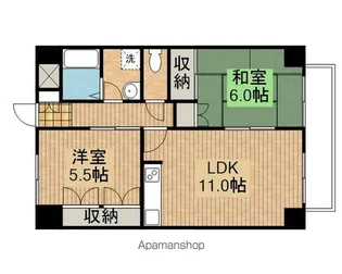 第6甚ビル【702号室】の間取り