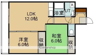 クレステージ田家【206号室】の間取り