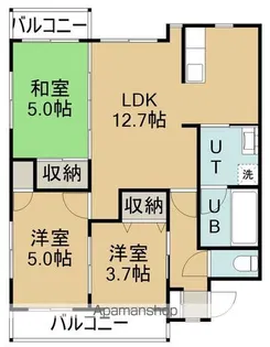 スシキンプラザ【201号室】の間取り