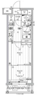 PREMIUM CUBE 東高円寺【2階】の間取り