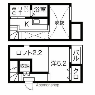 ベーネ明治【1階】の間取り