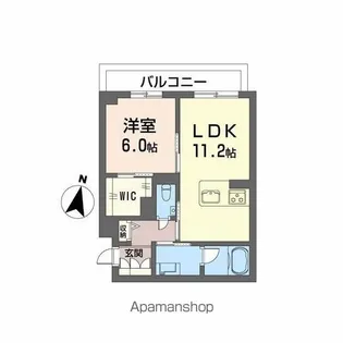 仮)シャーメゾン東大利1丁目【3階】の間取り