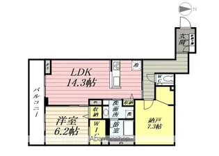 レフィシア【106号室】の間取り