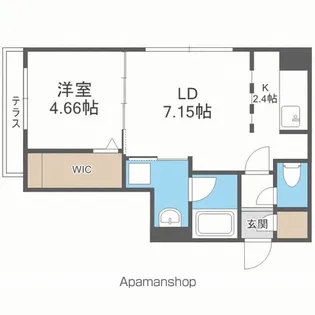 フェーラシュヴァル二十四軒【1階】の間取り