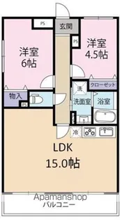 フローラ千葉中央【3階】の間取り