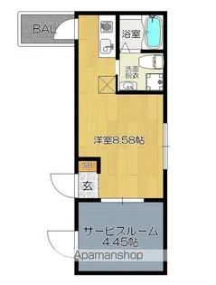ガレット和白【408号室】の間取り