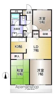 ソーラムすみよし台Ⅱ【1階】の間取り