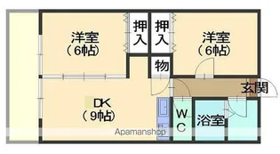 ジュネス幸町Ⅱ【605号室】の間取り
