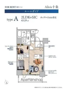 ALIVIS十条【7階】の間取り