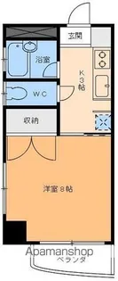 ミナトビル朝生田【4階】の間取り