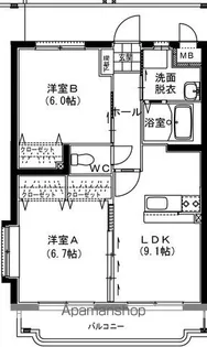 ユーミーパブロ【3階】の間取り