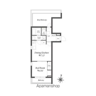 LOTUS阿佐ヶ谷【4階】の間取り