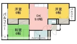 越智マンション【102号室】の間取り