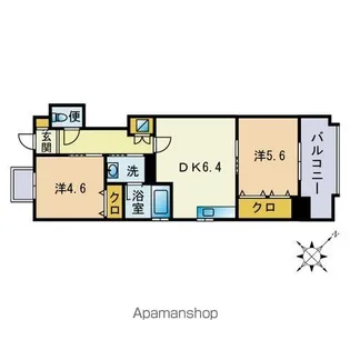 ミラートポート【202号室】の間取り