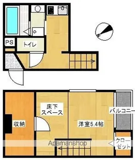 ドルミール姪浜【1階】の間取り