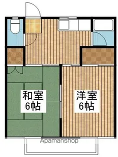 コーポわかば【1階】の間取り