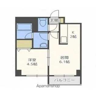 アバンサール.【9階】の間取り