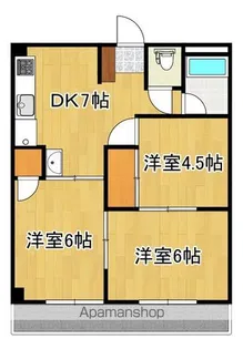第二ハイツ遠藤【202号号室】の間取り