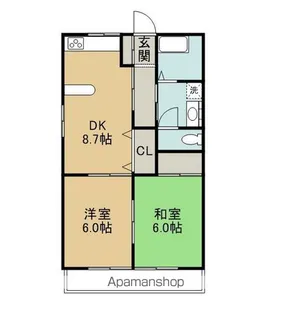 スバルハイツ【106号室】の間取り