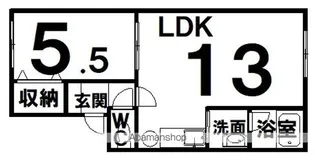 クレイトンハウスS【2階】の間取り