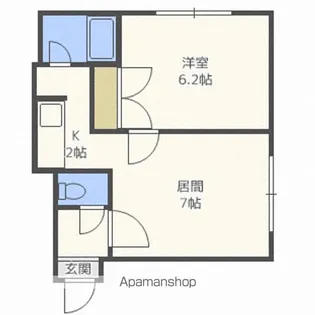 HS菊水624【4階】の間取り