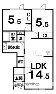 マロードV【102号室】の間取り