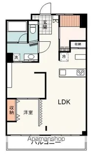 ハイツ伝馬町【702号室】の間取り