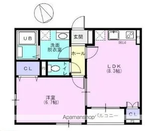 アルプス【1階】の間取り