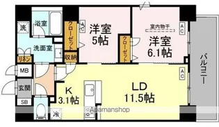 BULL HOUSE【5階】の間取り