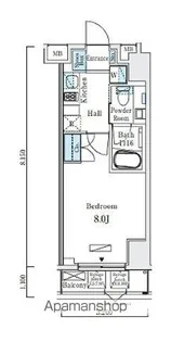 スカイコート蔵前Ⅱ【10階】の間取り