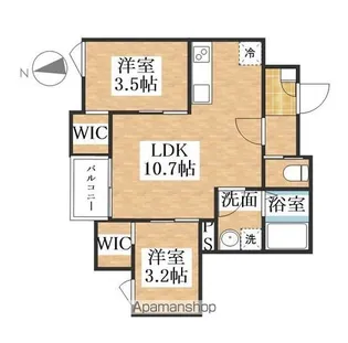 REGALEST Verde【3階】の間取り